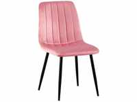 CLP - Stuhl Dijon Samt pink