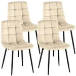 4er Set Esszimmerst&uuml;hle Antibes Cremewei&szlig;