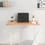 Tischplatte Hellbraun 80x50x2 Cm Massivholz Eiche Behandelt Vidaxl