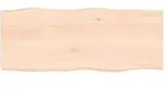 Tischplatte 100x40x2 Cm Massivholz Eiche Unbehandelt Baumkante Vidaxl