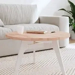 Tischplatte &Oslash;70x2,5 Cm Rund Massivholz Buche Vidaxl