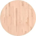 Tischplatte &Oslash;70x4 Cm Rund Massivholz Buche Vidaxl