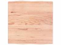 Tischplatte 60x60x(2-4) cm Massivholz Behandelt Baumkante Vidaxl Braun