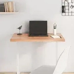 Vidaxl Tischplatte Hellbraun 80x50x(2-4) Cm Massivholz Eiche Behandelt