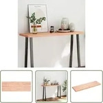 The Living Store Tischplatte 120x40x(2-4) Cm Massivholz Behandelt Baumkante -