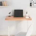 Tischplatte Hellbraun 80x60x(2-6) Cm Massivholz Eiche Behandelt Vidaxl