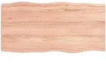 Tischplatte 100x50x(2-6) Cm Massivholz Behandelt Baumkante Vidaxl