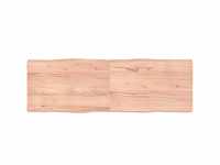 Tischplatte 180x60x(2-6) cm Massivholz Behandelt Baumkante Vidaxl Braun