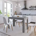 Esstisch Betongrau 120x60x76 Cm Holzwerkstoff Vidaxl