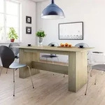 Esstisch Sonoma-eiche 180x90x76 Cm Holzwerkstoff - Vidaxl