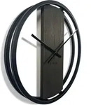 Wanduhr Aus Holz, Loft Oval, Wenge, 50 Cm