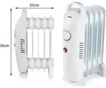 Lradiator Mit 5 Rippen & Thermostat - 500 Watt 38x23cm