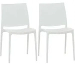 2er Set St&uuml;hle Maya Wei&szlig;