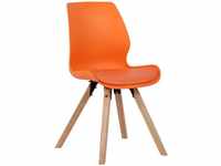 Stuhl Luna orange Kunststoff