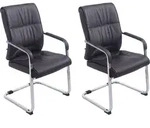 2er Set Freischwinger Xxl Anubis Kunstleder Braun
