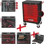 Ks Tools Ecoline Schwarz/rot Werkstattwagen Mit 7 Schubladen Und 515