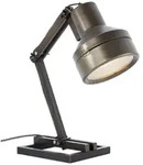 Lampe Hardwork Tischleuchte Schwarz Stahl 1x A60, E27, 28w, Geeignet F&uuml;r