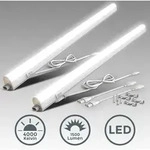 B.k.licht - Unterbauleuchte 2er Set - 15w, 1500lm, Led, Stecker, Erweiterbar,