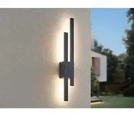 Trio Leuchten - Flache Led Au&szlig;enwandleuchte Tawa In Anthrazit - Indirekte
