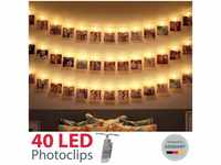 5m led Foto-Clips Lichterketten String Light Stimmungsbeleuchtung warmweiß...
