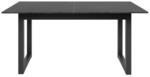 Table Extensible Austin 80a - D&eacute;cor Ardoise Fonc&eacute; Et Anthracite - Allonge De 40 Cm