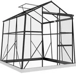 Outsunny Gew&auml;chshaus Aluminium 192 X 192 X 204 Cm Treibhaus 3,68 M2...