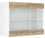 K&uuml;chenglasschrank R-line, Sonoma, 80 Cm Vicco