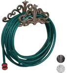 Relaxdays - Schlauchhalter Wand, Antik, Garten & Laube, Schlauch Wandhalterung,