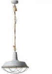 Lampe Rope Pendelleuchte 47cm Grau Beton 1x A60, E27, 60w, Geeignet F&uuml;r Normallampen