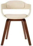 Vidaxl Dining Chair White Bentwood And Faux Leather