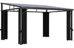 Pavillon Mit Vorh&auml;ngen 405x294x244 Cm Anthrazit Vidaxl