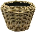 Van Der Leeden Drypot&reg; Rattan Pflanzk&uuml;bel Grau &Oslash; 68 Cm - Sylter K&ouml;rbe