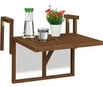 Relaxdays Balkontisch Klappbar, Balkonklapptisch Zum Einh&auml;ngen, Bxt: 60x45 Cm,
