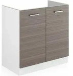 Vicco - Sp&uuml;lenunterschrank R-line, Grau, 80 Cm Ohne Arbeitsplatte
