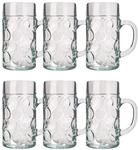 Bierglas, Bierkrug, Ma&szlig;krug, Bierseidel 6er Set Biergl&auml;ser, Isar - 0,5 Liter