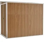Anbauschuppen Braun 118x194x178 Cm Verzinkter Stahl - Vidaxl
