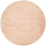 Runde Tischplatte &Oslash;60x1,5 Cm Unbehandeltes Massivholz Eiche Vidaxl