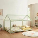 Kinderbett Cerro 140x200cm Mintgr&uuml;n [en.casa]