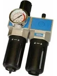 Wartungseinheit 3/8 Zoll Mit Filter Druckminderer Nebel&ouml;ler Manometer - G&uuml;de