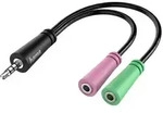 Hama 00200352 Klinke Audio Anschlusskabel [1x Klinkenstecker 3.5 Mm - 2x