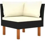 Ecksofa Poly Rattan Und Eukalyptus Massivholz Vidaxl