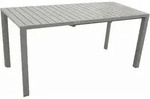 Degamo - Ausziehtisch Bago 120/162x70cm, Aluminium Silbergrau