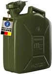 Monzana - Metallkanister 5l 35x24x12cm Un-zulassung Sicherheitsb&uuml;gel Oliv
