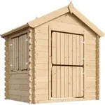Timbela Kinderspielhaus Aus Holz - Spielhaus Im Freien F&uuml;r Kinder -...