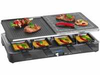 Clatronic - 2 in 1 Raclette-Grill rg 3518 Grillfläche ca. 46 x 23 cm Raclettes