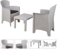 Outdoor-lounge-set Foggia, Gartengarnitur Mit 2 Sesseln Und 1 Couchtisch,...