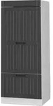 Vicco - Mikrowellenschrank Fame-line, Anthrazit Landhaus, 60 Cm