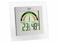 Kombithermometer dig. Thermo/ Hygro silber 87x88x18mm TFA