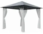 Quick-star - Ersatzdach F&uuml;r Pavillon Paris 3x3m Pavillondach Platingrau