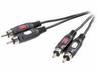 Speaka Professional - SP-7869768 Cinch Audio Anschlusskabel [2x Cinch-Stecker -...